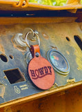 Howdy Leather Keychain Texas Style
