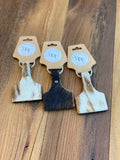 Ear Tag Cowhide Keychain