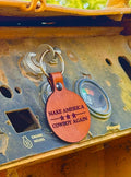 Make America Cowboy Again Leather Keychain